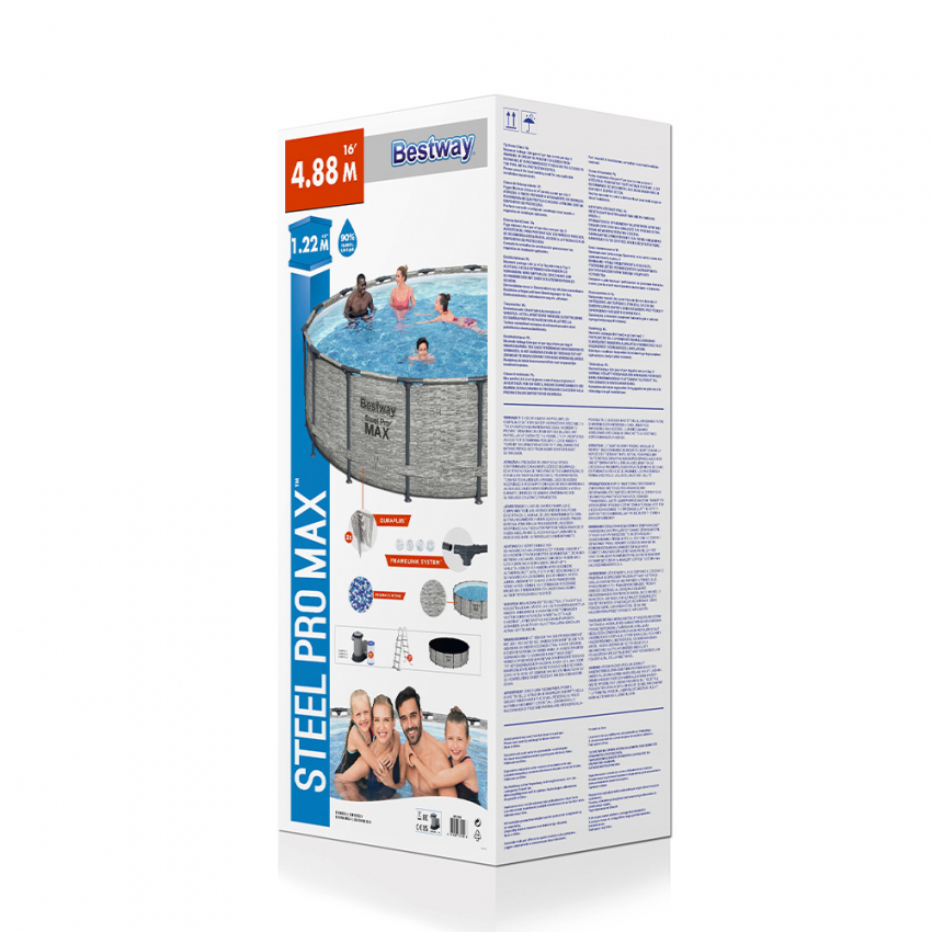 Bestway Steel Pro Max Pool Round Above Ground Pool 488x122 cm 5619E — 10