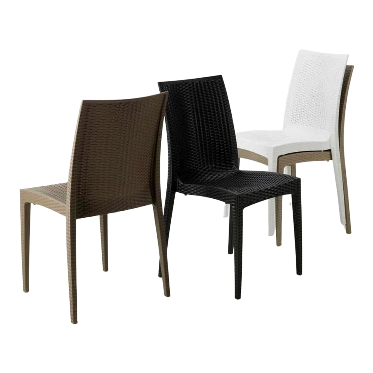 Set of 22 Outdoor Polyrattan Chairs Bistrot Grand Soleil for Cafe Garden — 4
