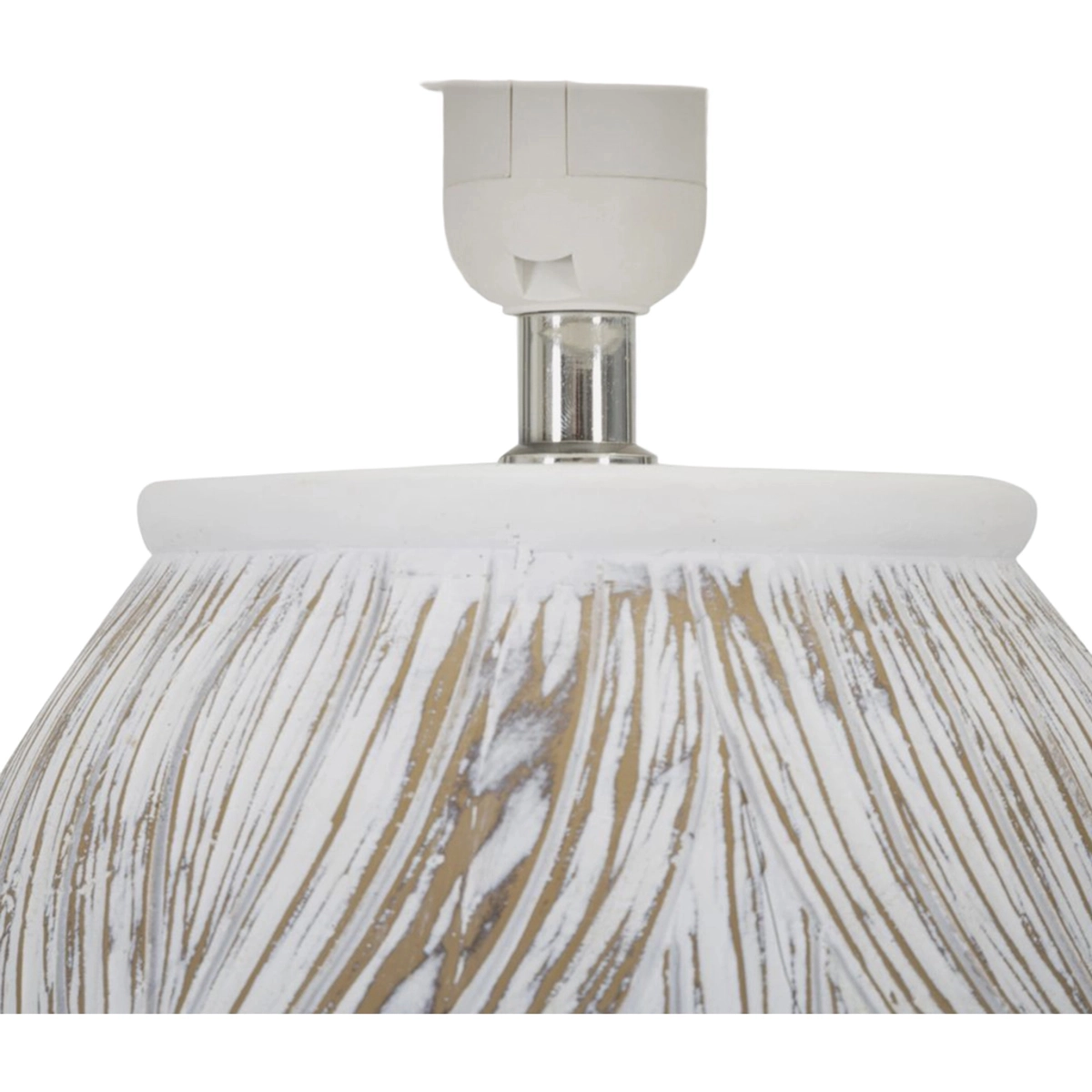 Atene Table Lamp with Oval Base and Fabric Shade — 5
