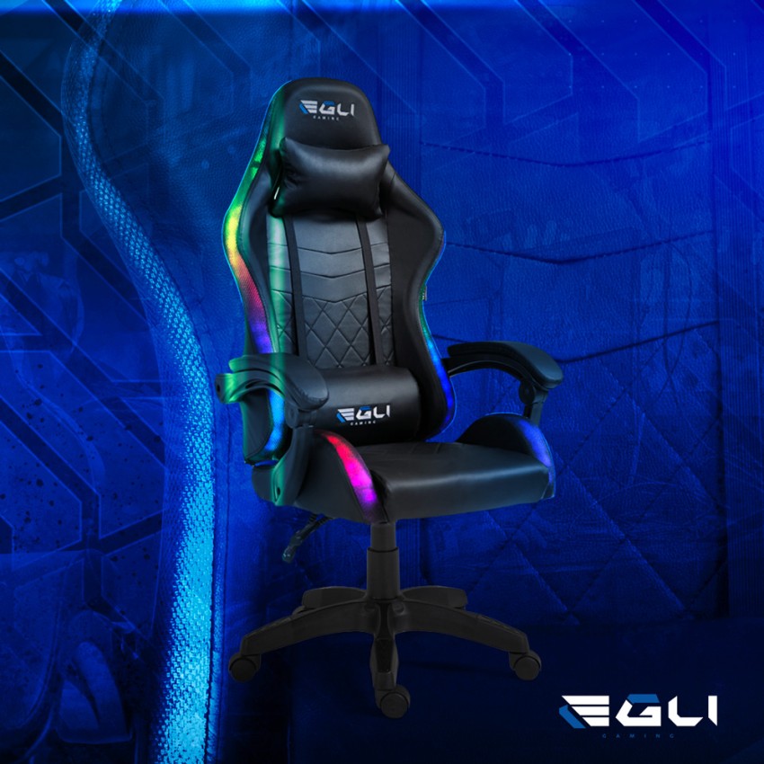Ergonomic RGB LED Gaming Chair The Horde by Egli — 3