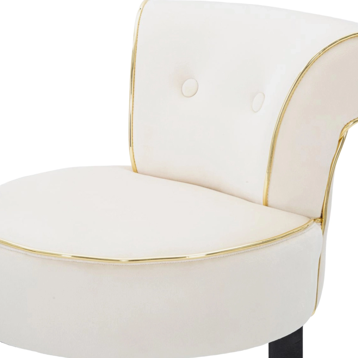 Upholstered Velvet Bar Stool with Backrest Luxy Mauro Ferretti — 5