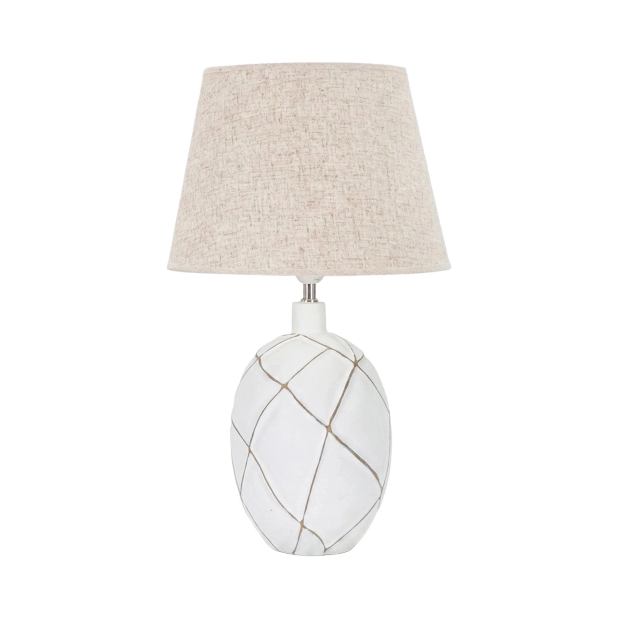 Lines Table Lamp in Resina with Fabric Lampshade Mauro Ferretti — 1