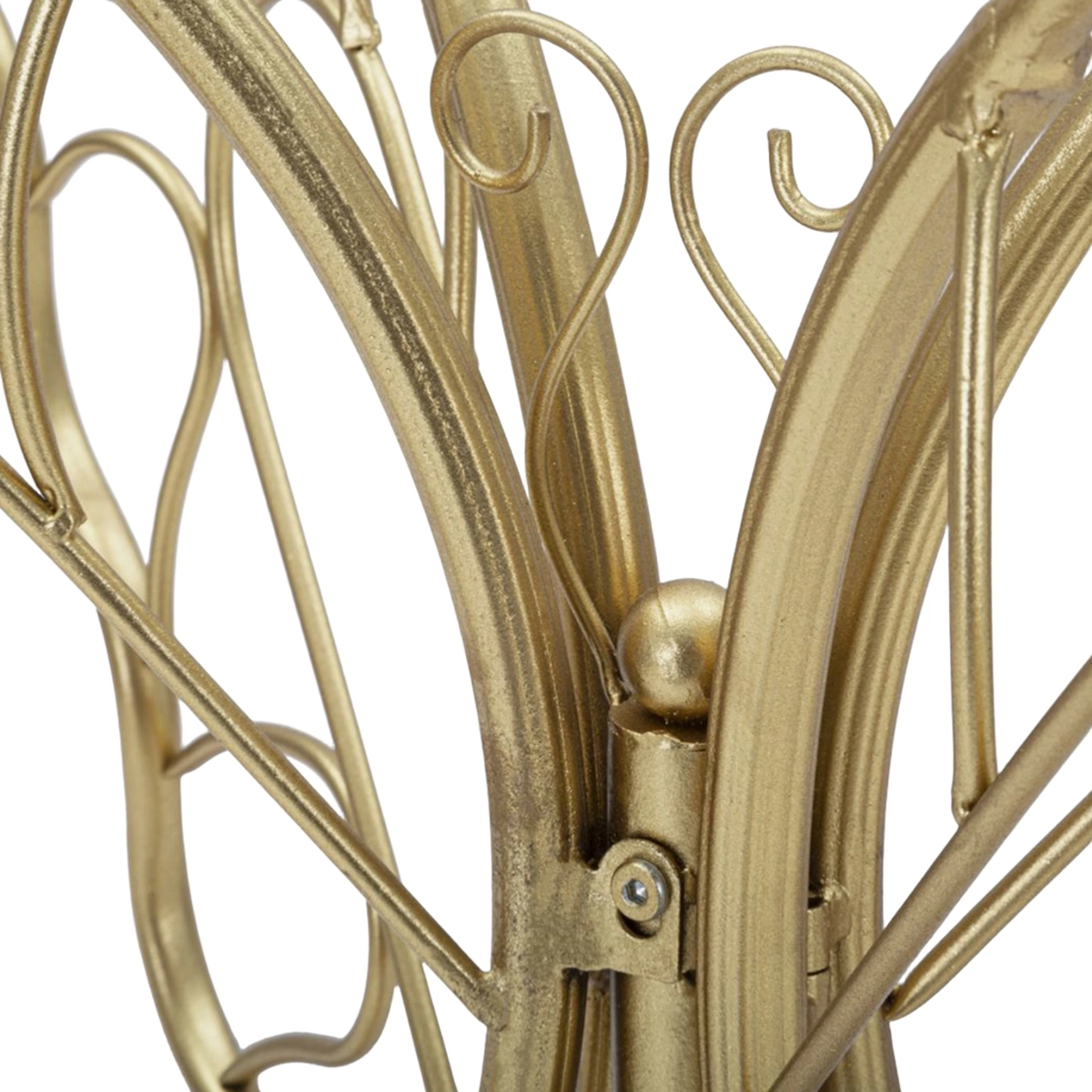 Butterfly Entryway Console Table in Metal and Vetro — 4