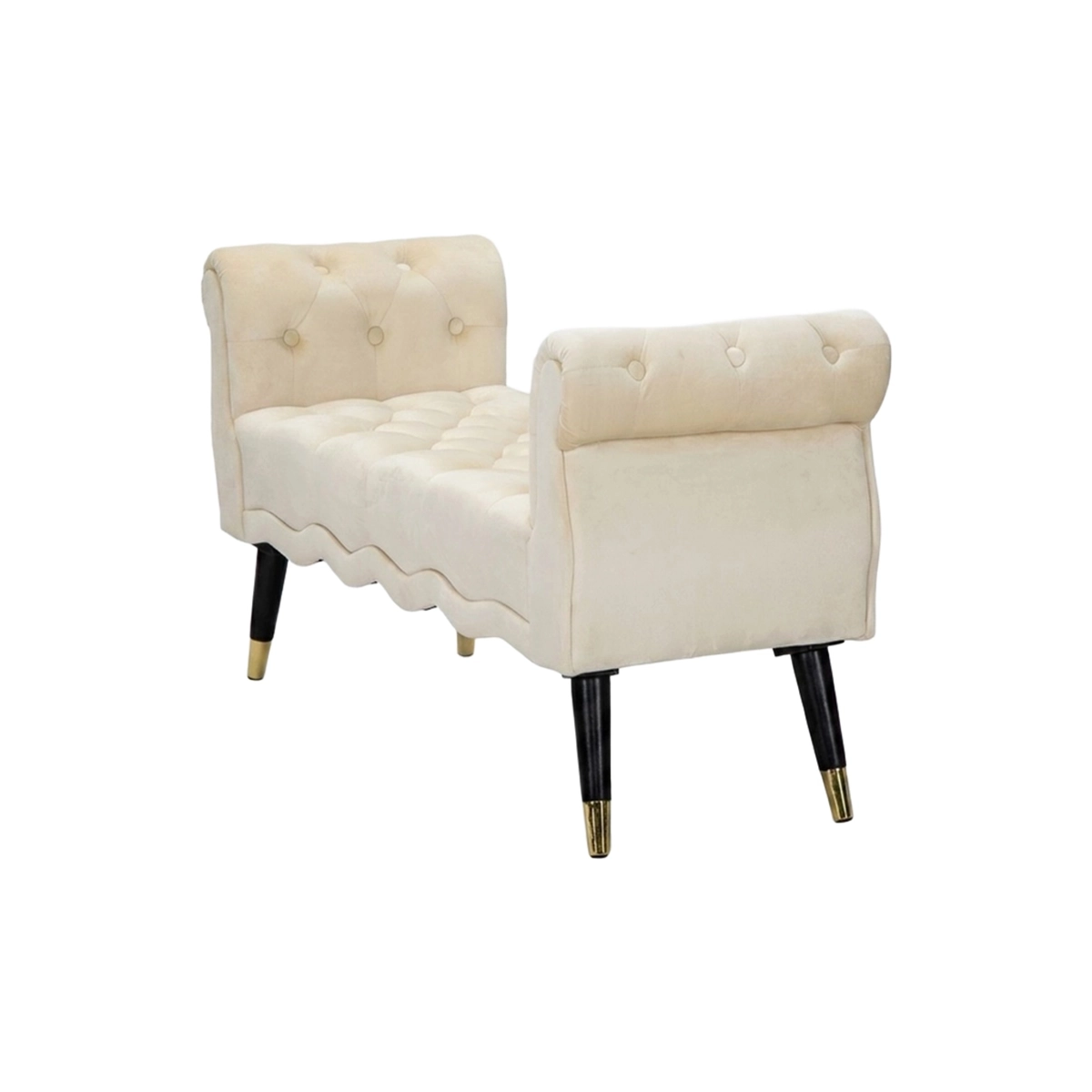 Paris Upholstered Velluto Bench for Bedroom and Living Room — 6