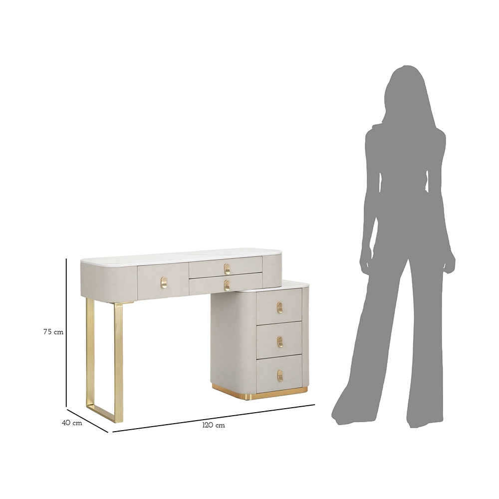 Vanity Dressing Table with 6 Drawers by Mauro Ferretti — 9