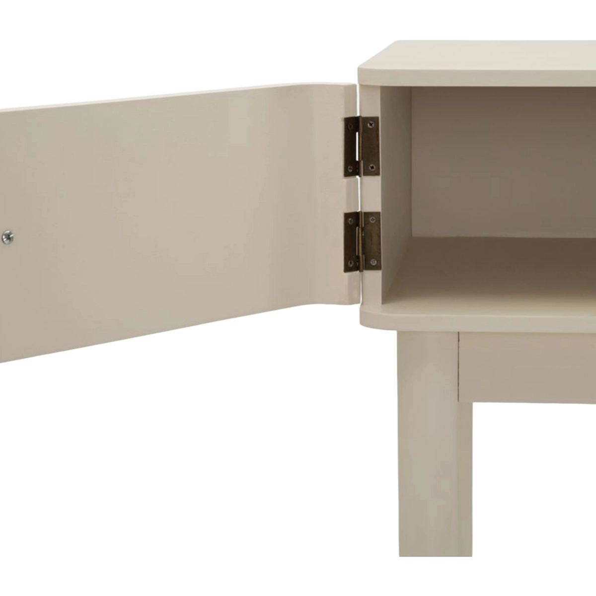 Shy Dressing Table with Doors and Open Shelf — 6