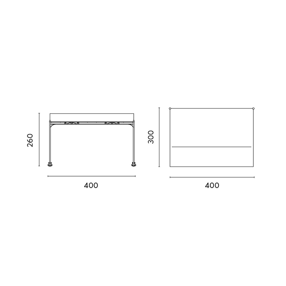 Kansas Lean-to Wall Pergola in Iron 3x4 m Kedels — 4