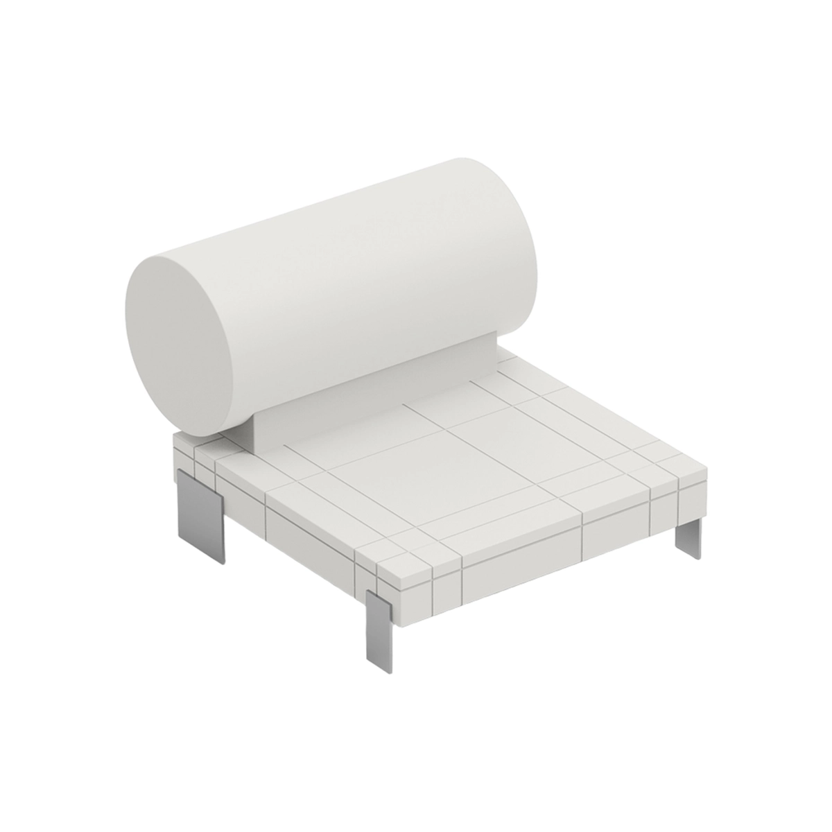 Modern Indoor and Outdoor Lounge Sofa Rhor in Polyethylene — 1