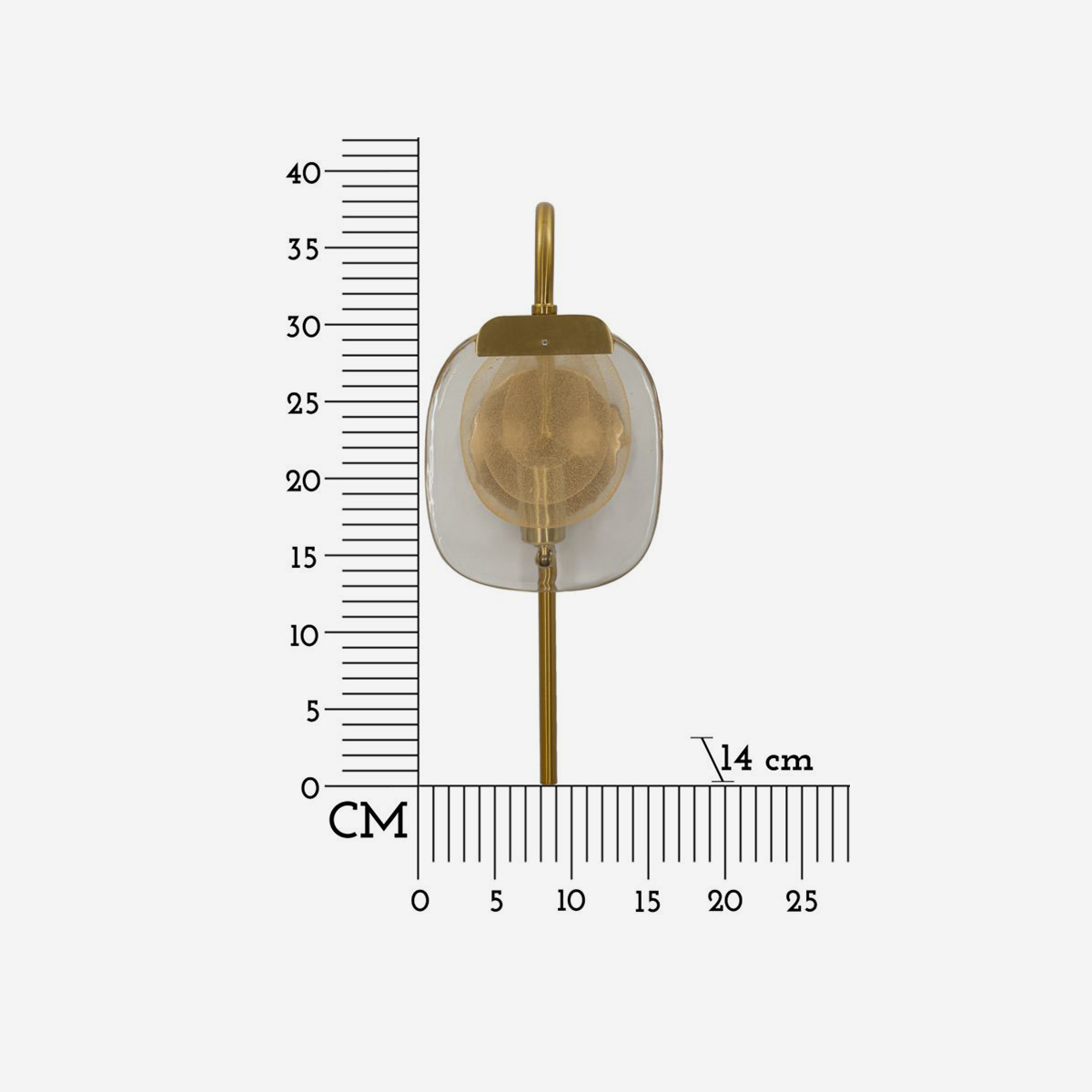 Softy wall sconce in iron and Vetro — 3