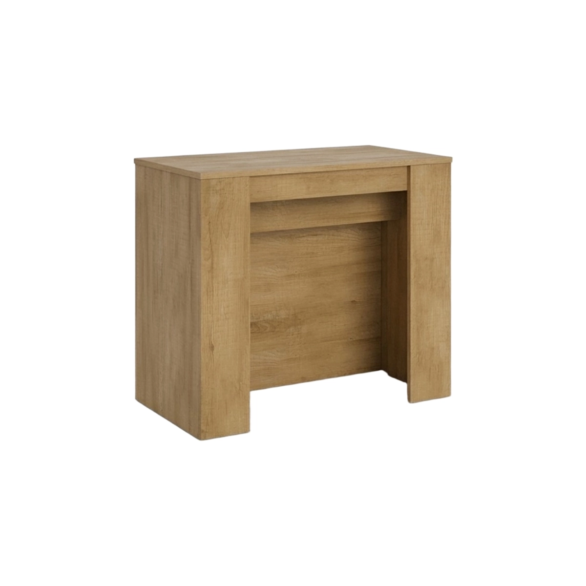 Extendable console table natural wood 90x48-296 cm Venus — 1
