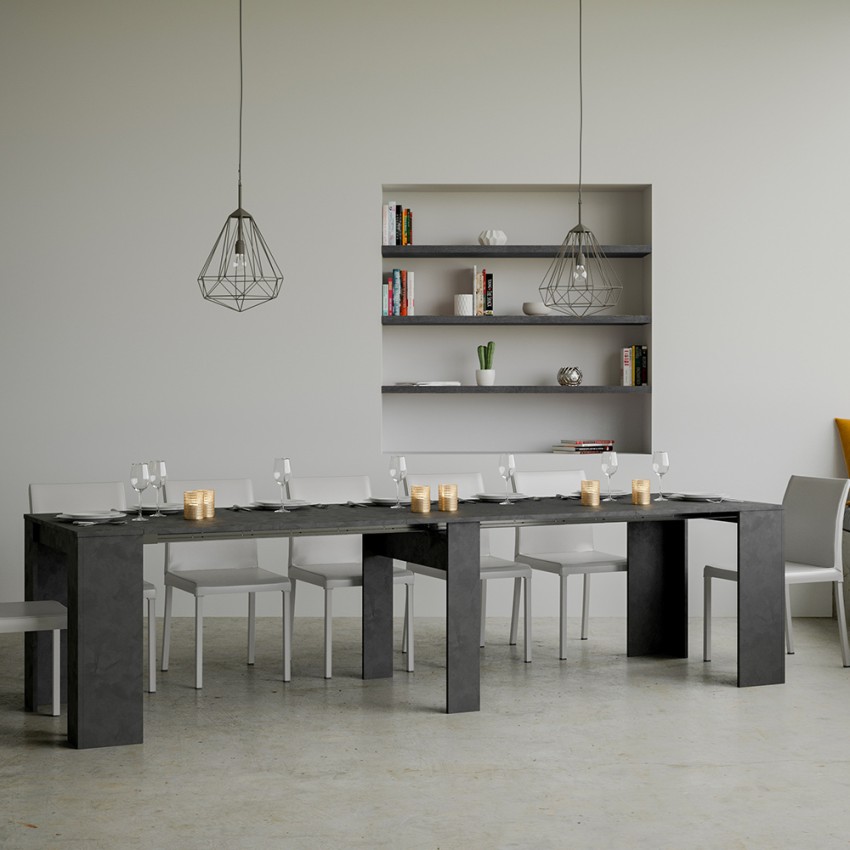 Extending console table 90x48-308cm modern anthracite Basic Report — 3