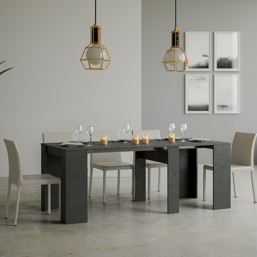 Extending console table 90x48-308cm modern anthracite Basic Report — 2
