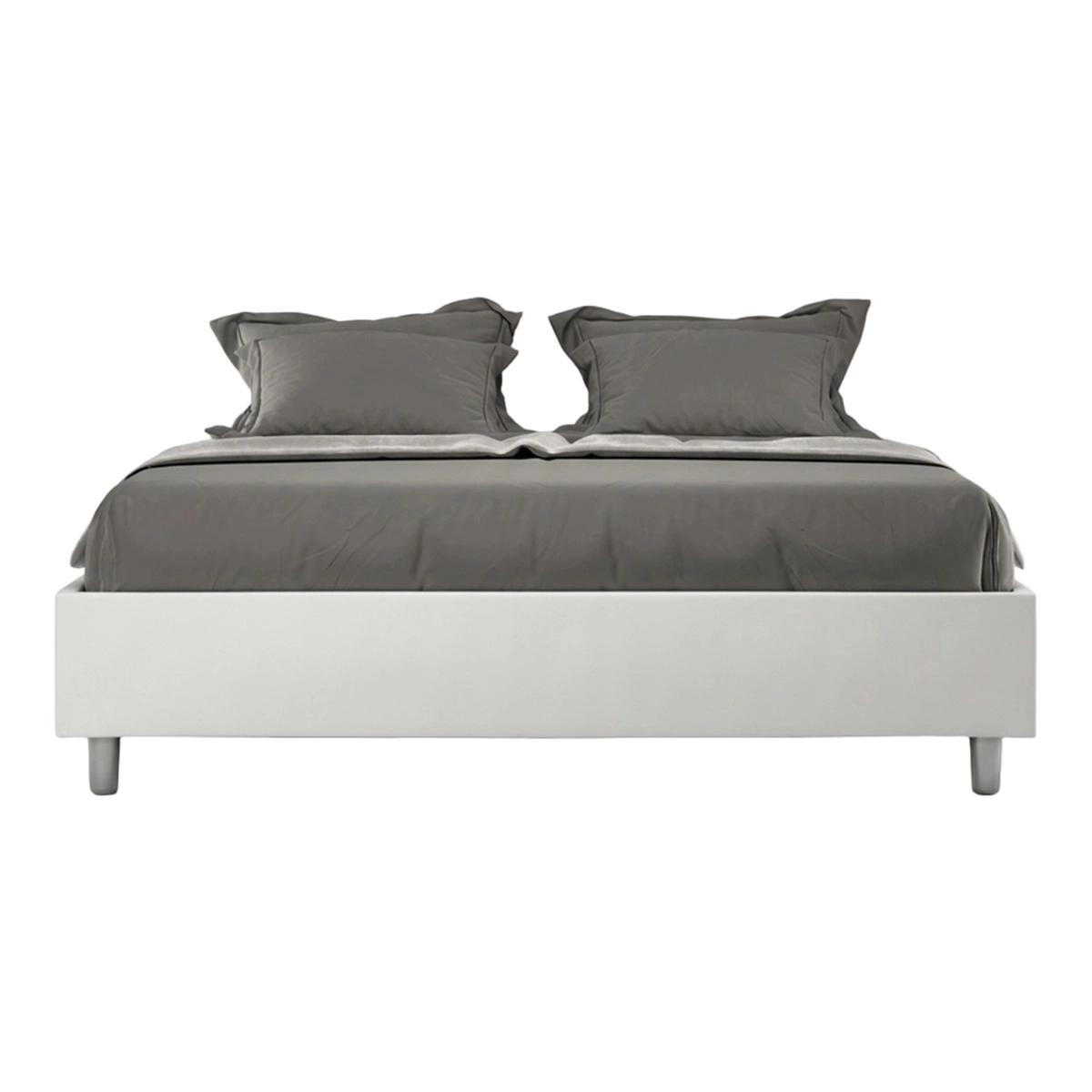Double storage bed 160x190 faux leather Itamoby Focus M — 1