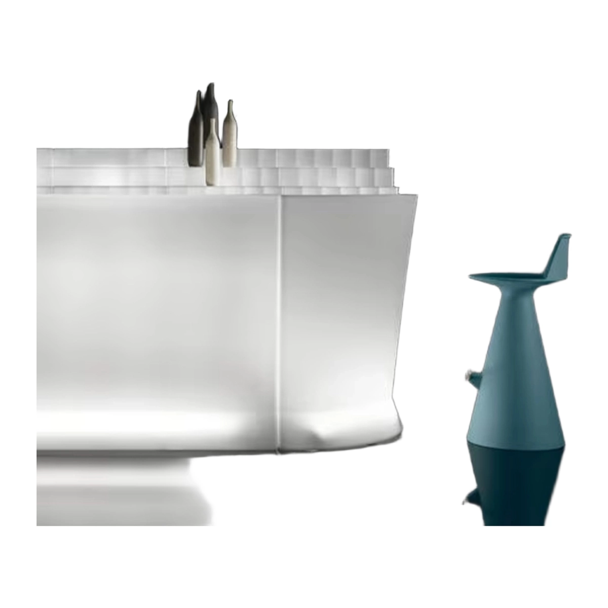 Marvy 65 Outdoor Illuminated Bar Counter with Sink Kit — 3