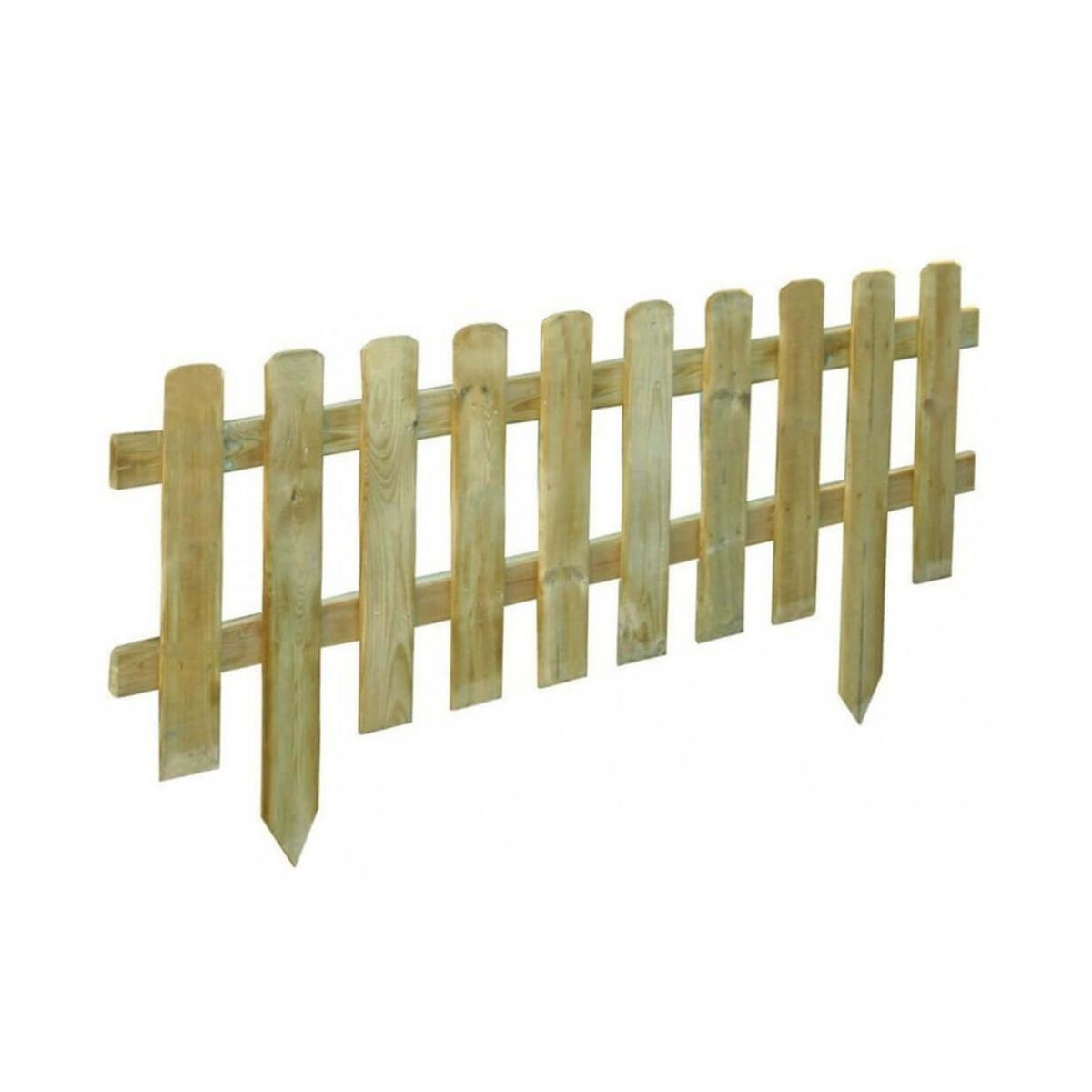 English Garden Picket Fence in Pressure Treated Pine 110x45cm — 2
