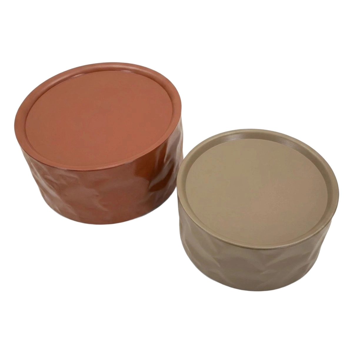 Set of 2 Round Metal Coffee Tables Norimberga S — 4