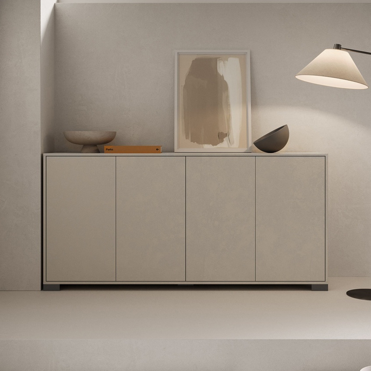 Lumina Modern 4-Door Sideboard Credenza 172x40x83 cm — 2