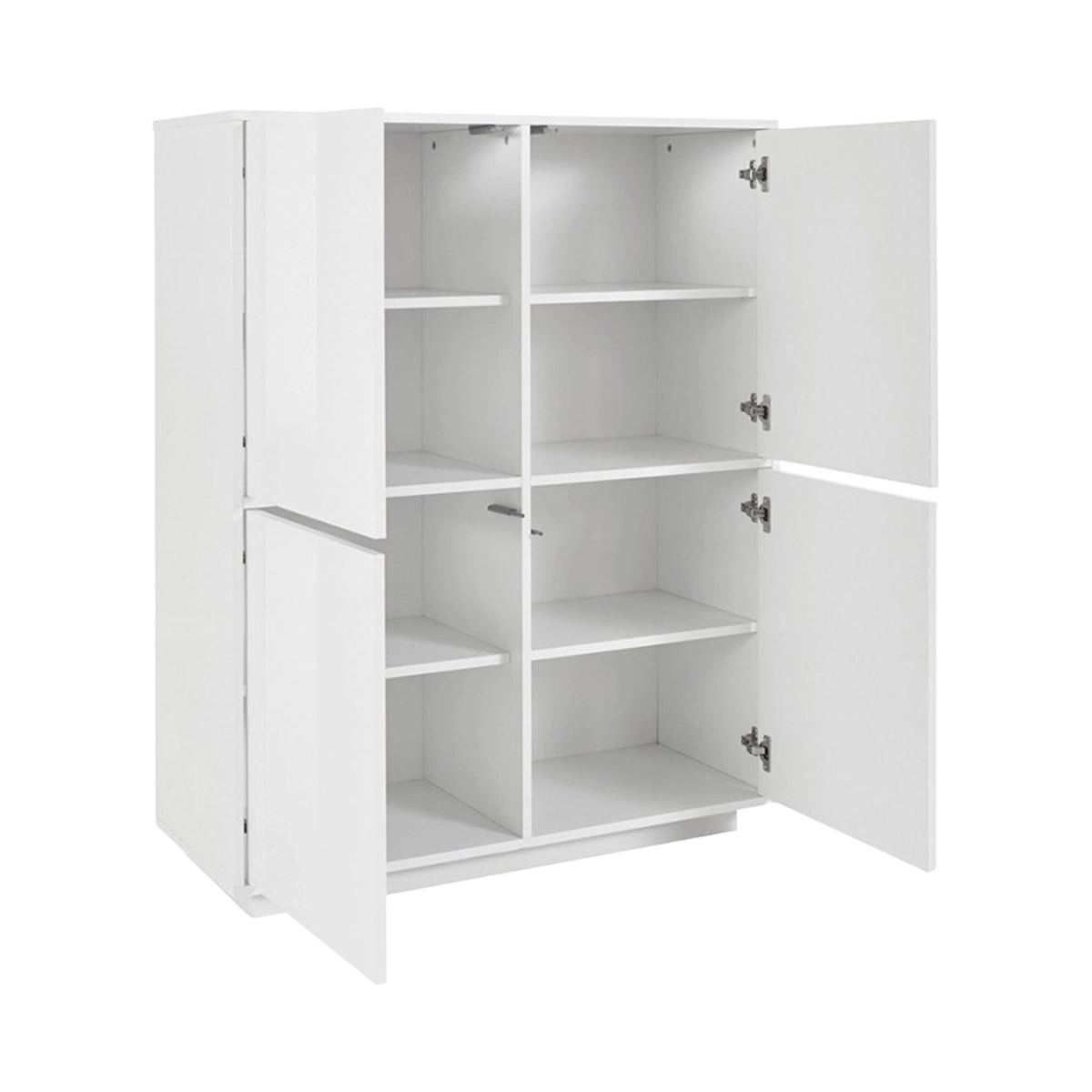 Modern Sideboard Cabinet Judy Glossy White Living Room Kitchen 100x41cm — 5