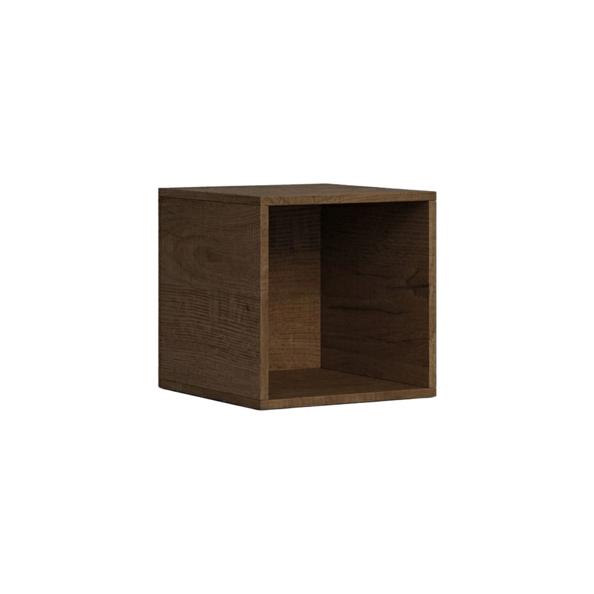 Modern Floating TV Wall Unit Living Room White and Walnut A01 Itamoby — 4
