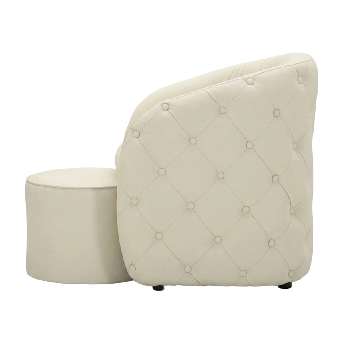 Zagabria Faux Leather Armchair with Ottoman Mauro Ferretti — 6