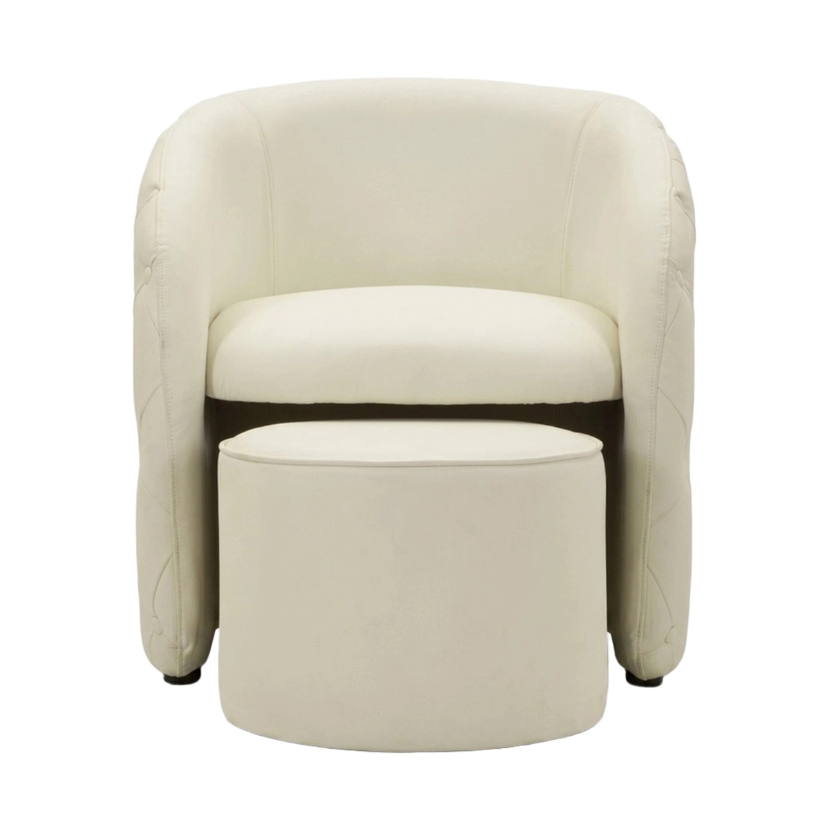 Zagabria Faux Leather Armchair with Ottoman Mauro Ferretti — 7