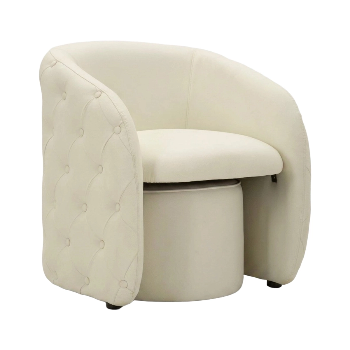 Zagabria Faux Leather Armchair with Ottoman Mauro Ferretti — 8