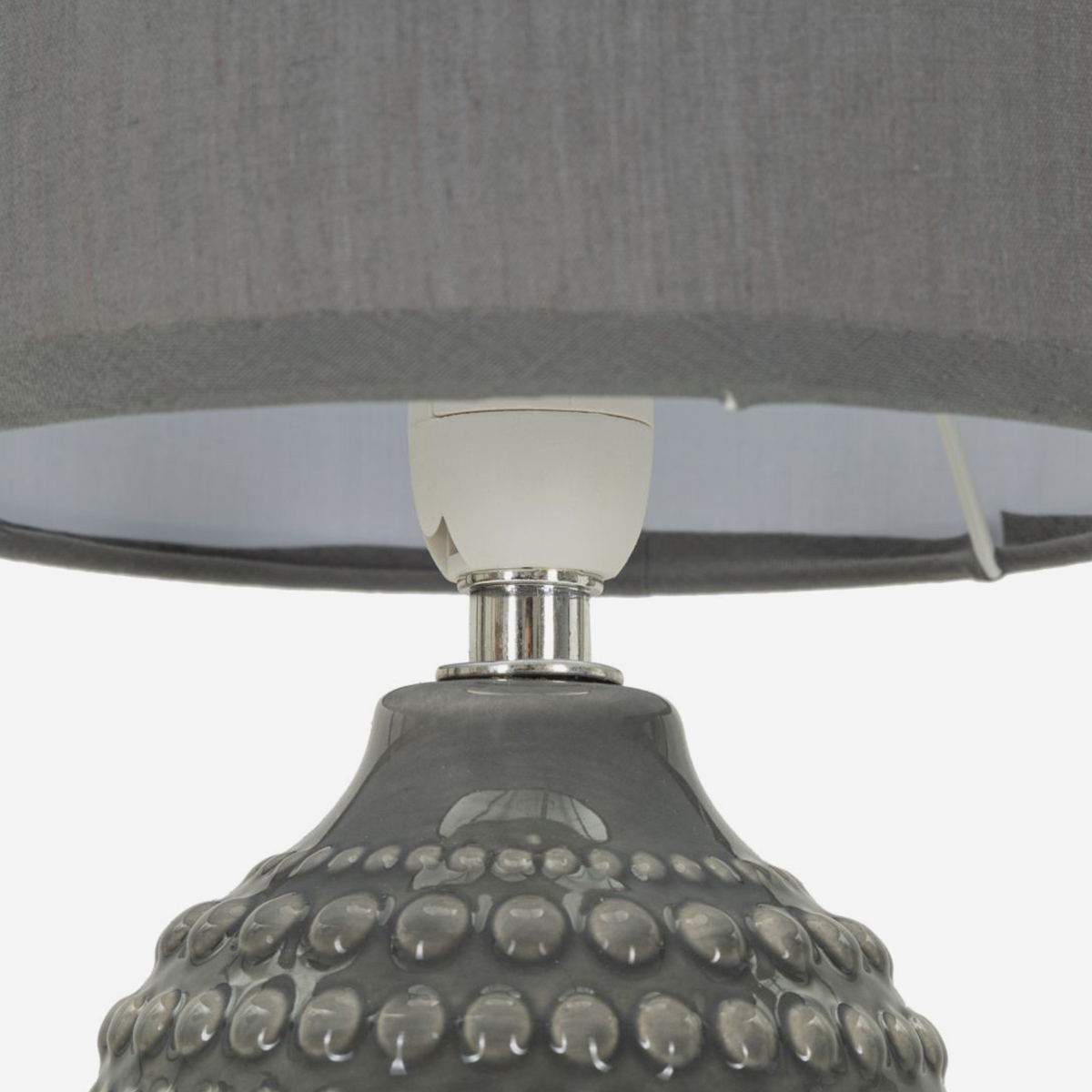 Mauro Ferretti Points Bedside Lamp in Ceramic and Fabric — 3