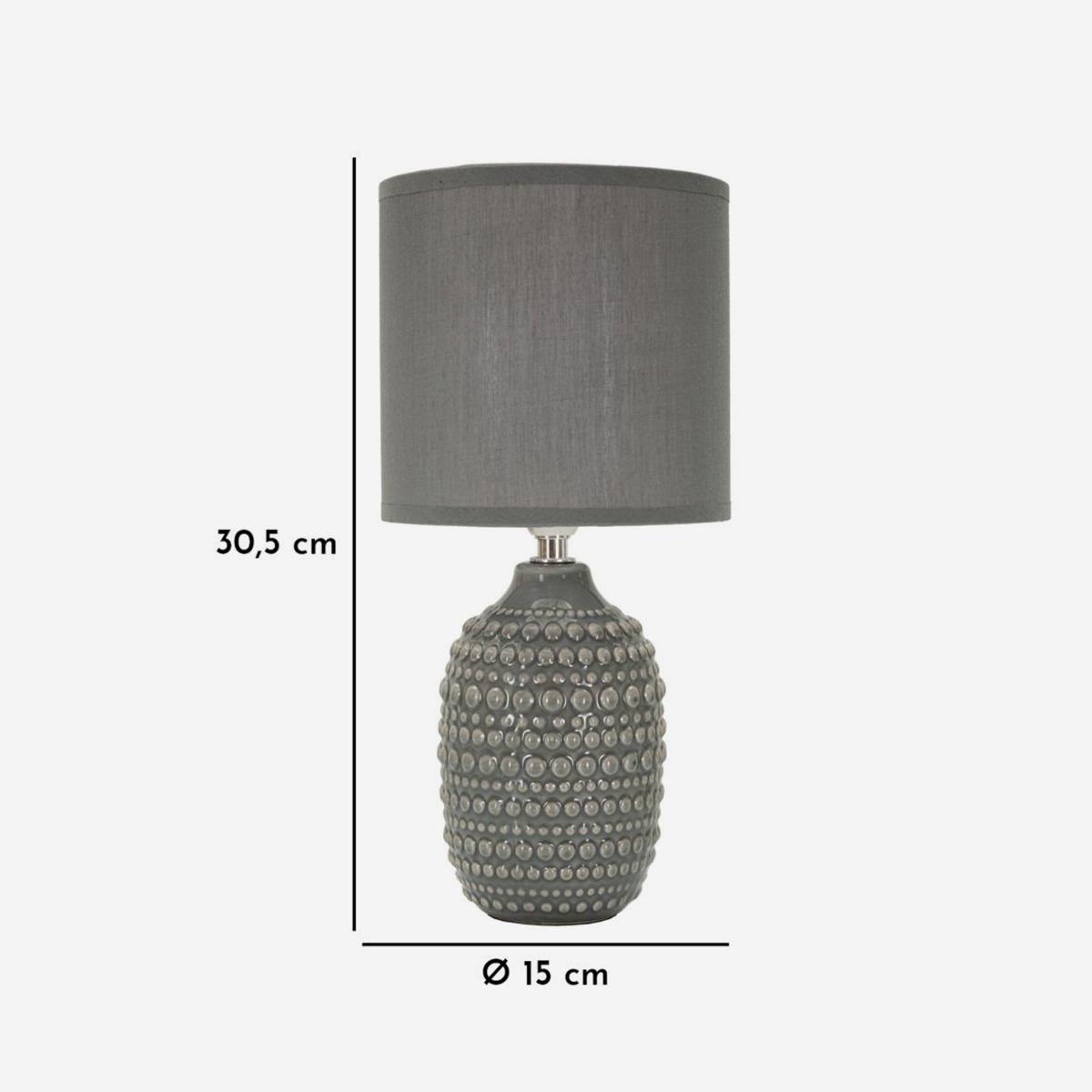 Mauro Ferretti Points Bedside Lamp in Ceramic and Fabric — 4