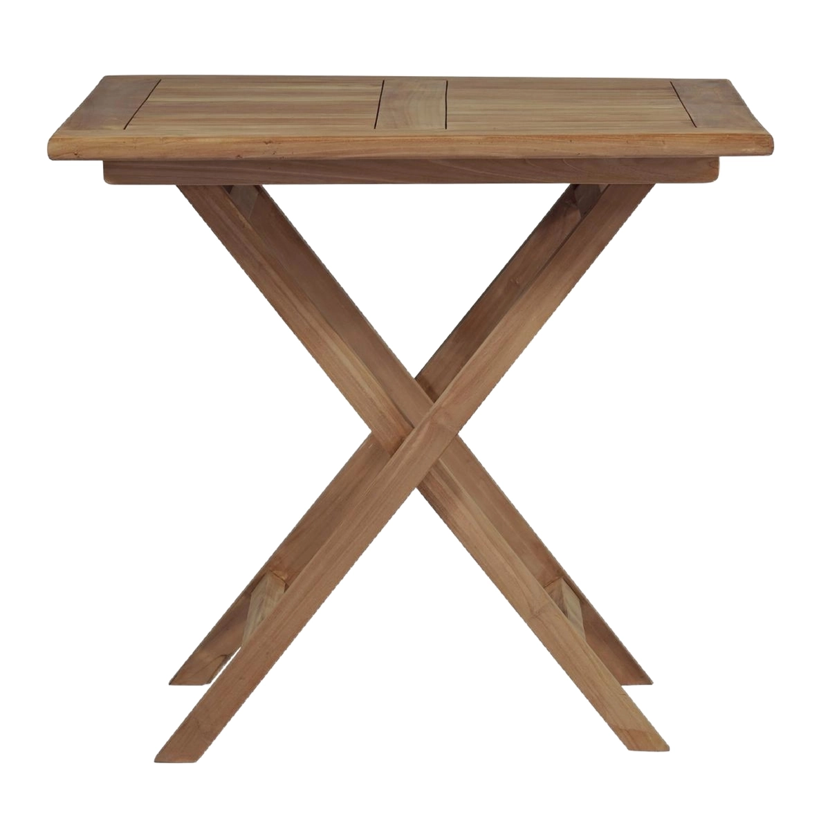 Kedels Vulcano 80x80cm Teak Wood Folding Outdoor Square Table — 4