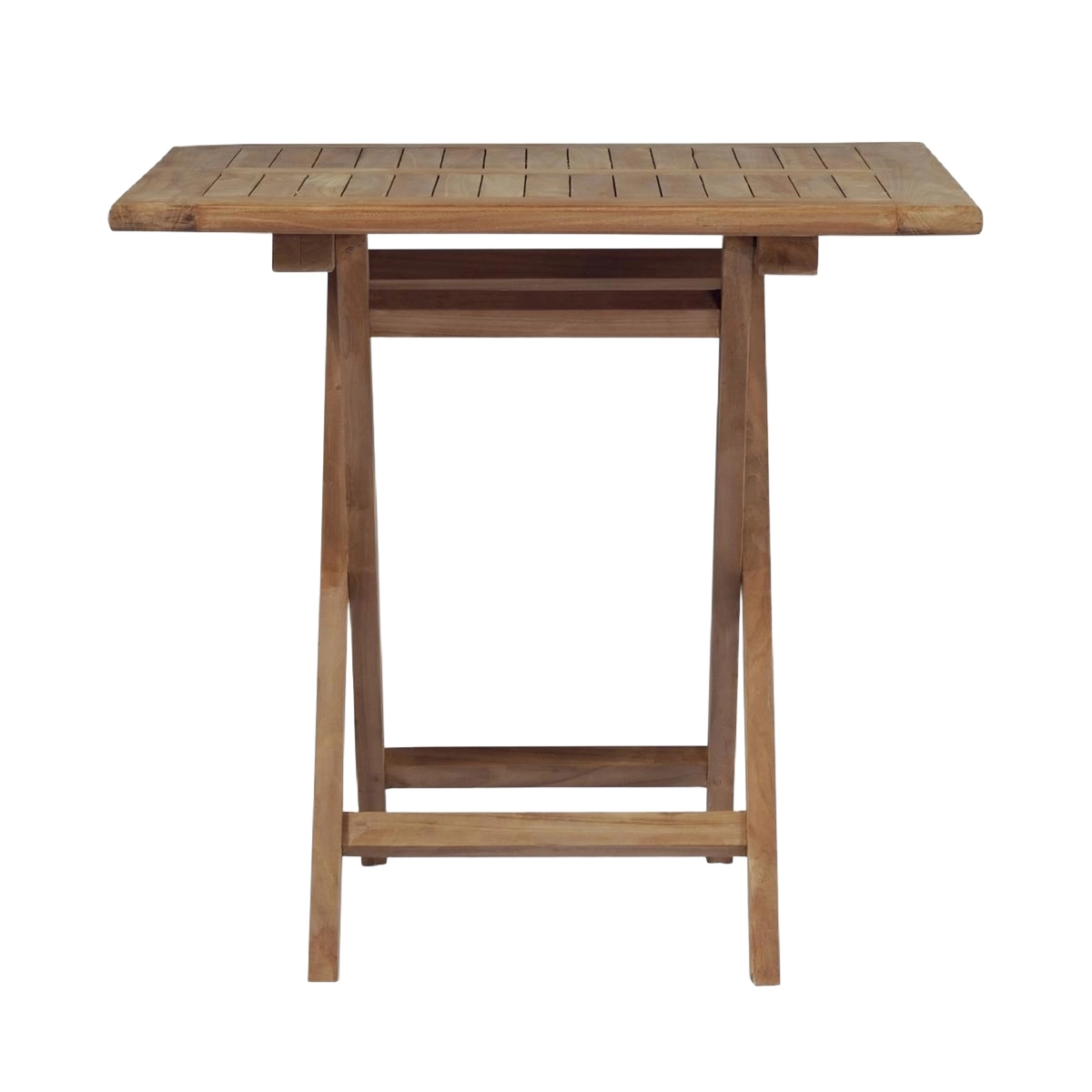 Kedels Vulcano 80x80cm Teak Wood Folding Outdoor Square Table — 5