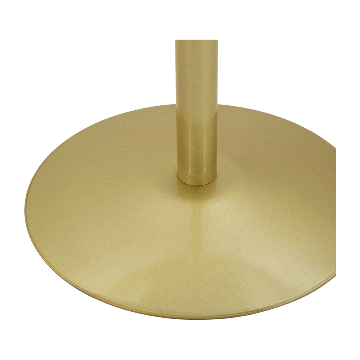 Simply Round Bar Table with Artificial Marble Top and Metal Base — 6