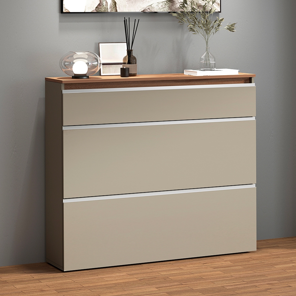 Modern Space-Saving Shoe Cabinet 24 Pairs 2 Doors Magic Bata WT — 3