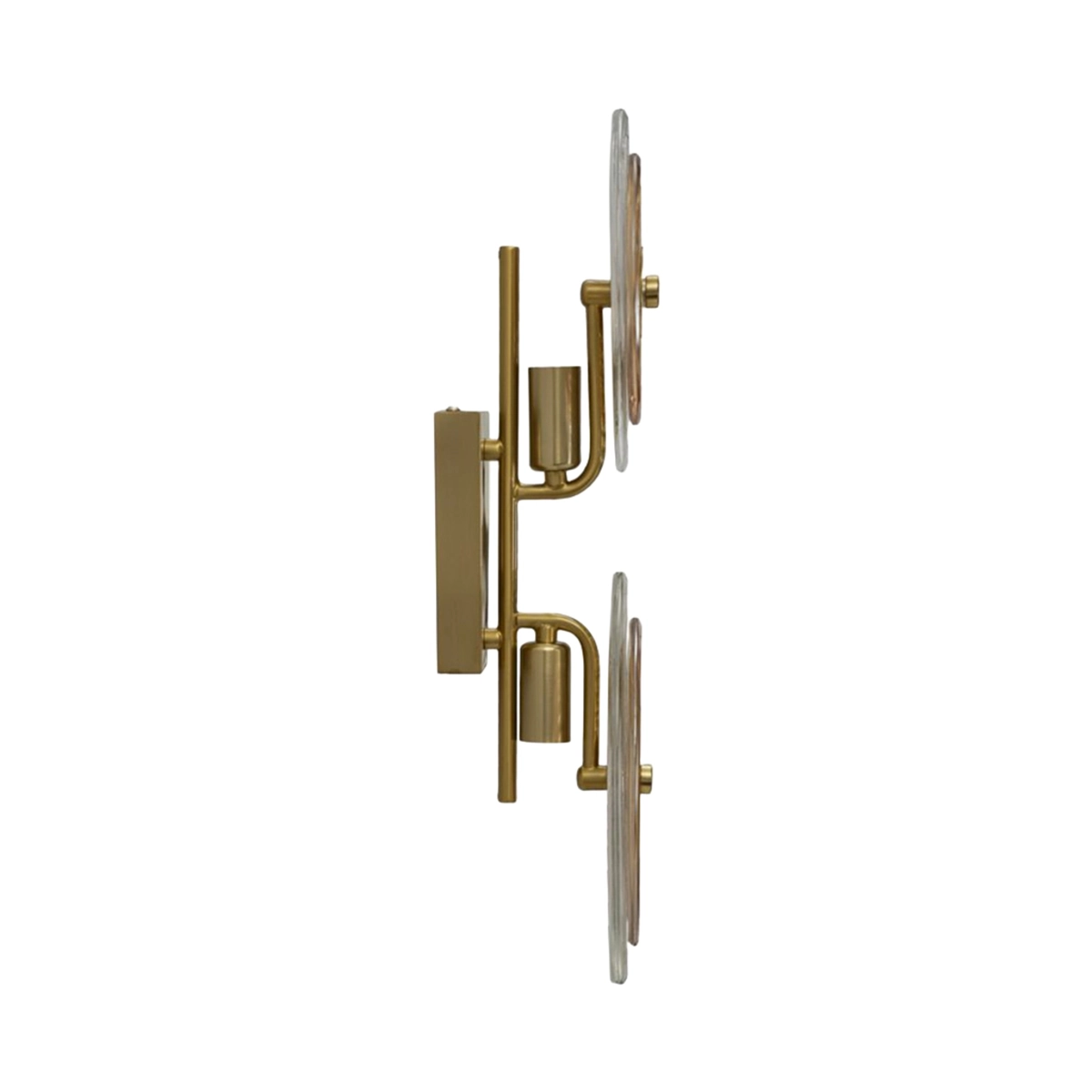 Venice 2-Light Iron and Glass Wall Sconce — 5