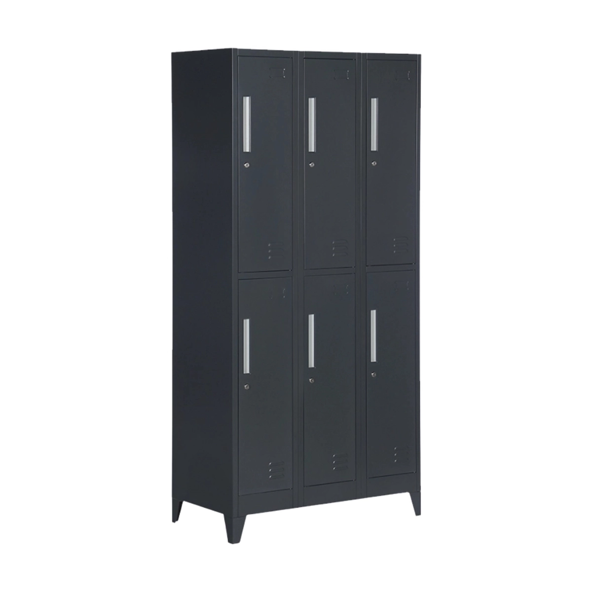Metal Locker Cabinet 6 Compartments 90x45 H180 Etna Office24 — 4