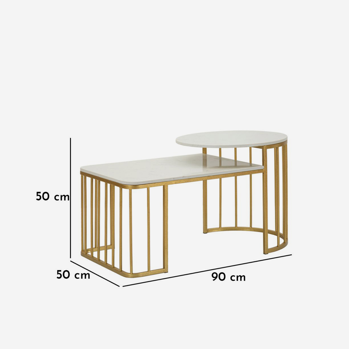 Ankara coffee table in Ferro with marble effect — 4