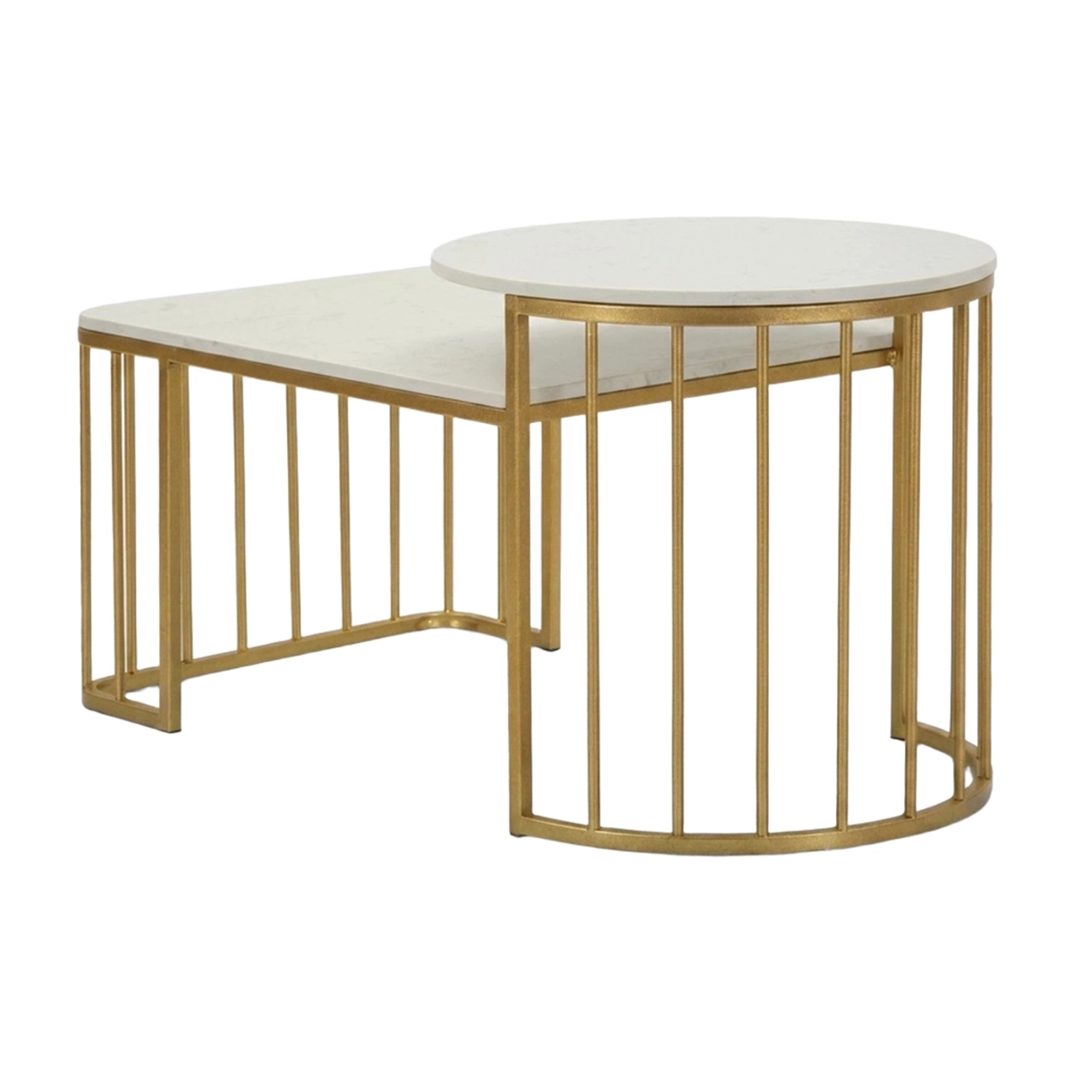 Ankara coffee table in Ferro with marble effect — 6