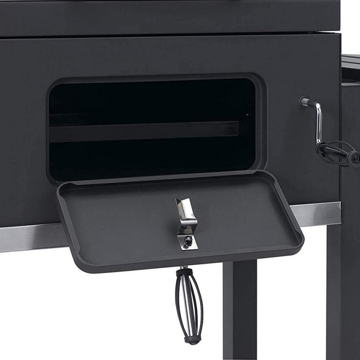 Charcoal BBQ Grill on Wheels with Lid and 2 Grates Austin — 4
