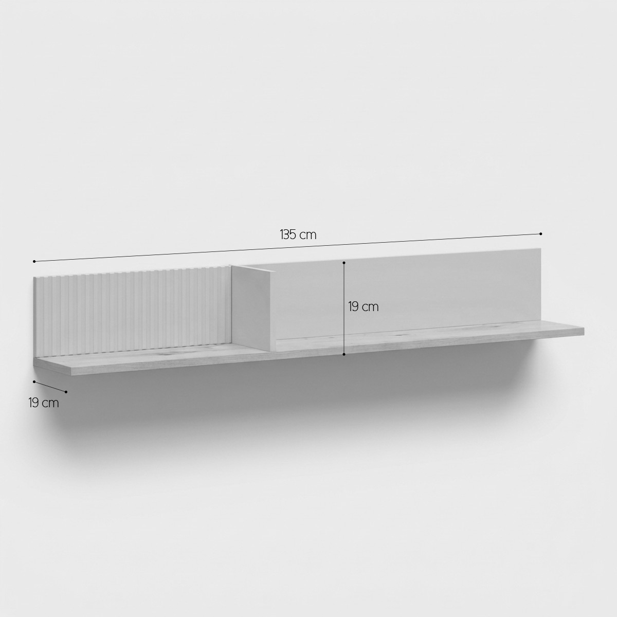 Mensola da parete moderna in legno Velton — 4