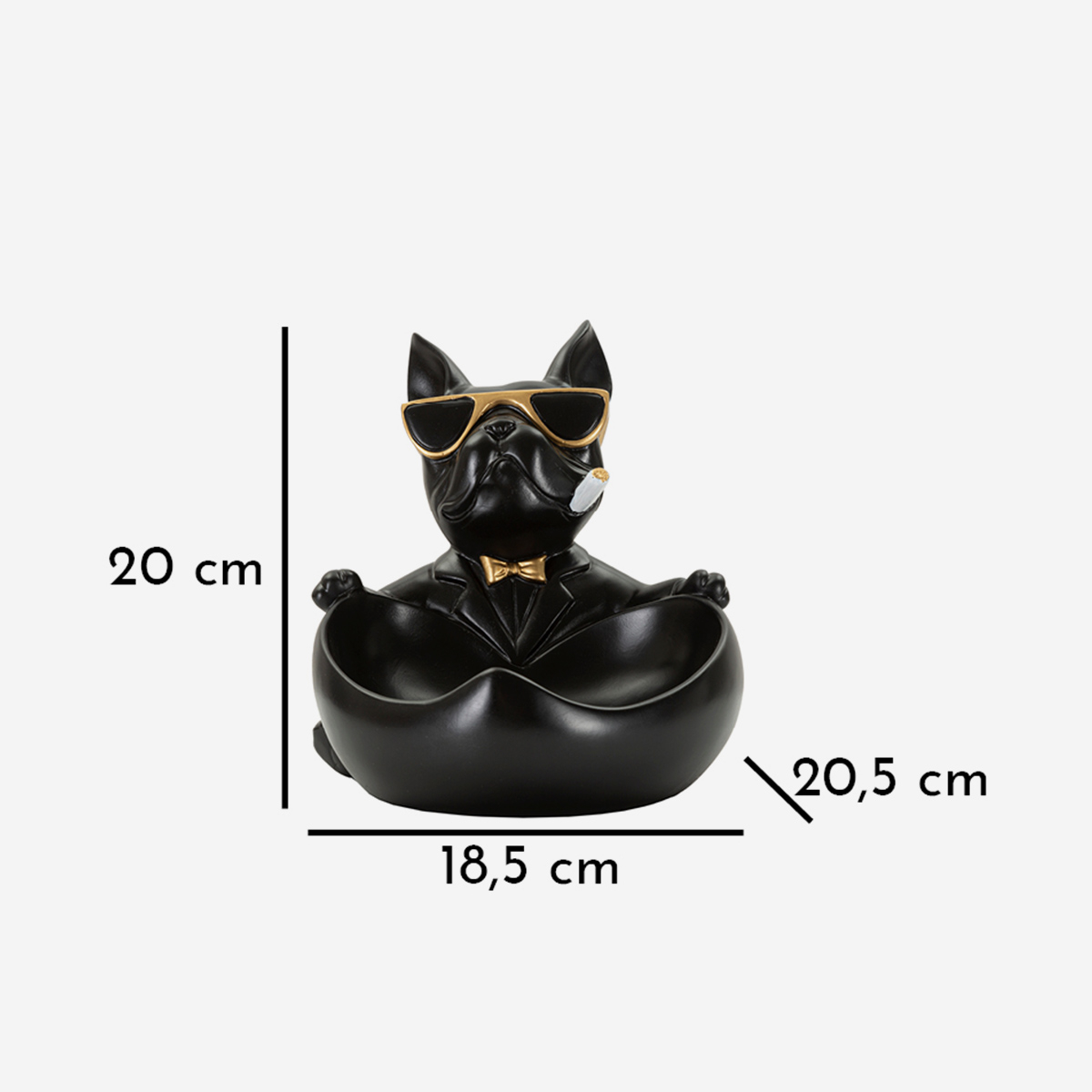 Mauro Ferretti Ball Polyresin Dog Decorative Valet Tray — 3