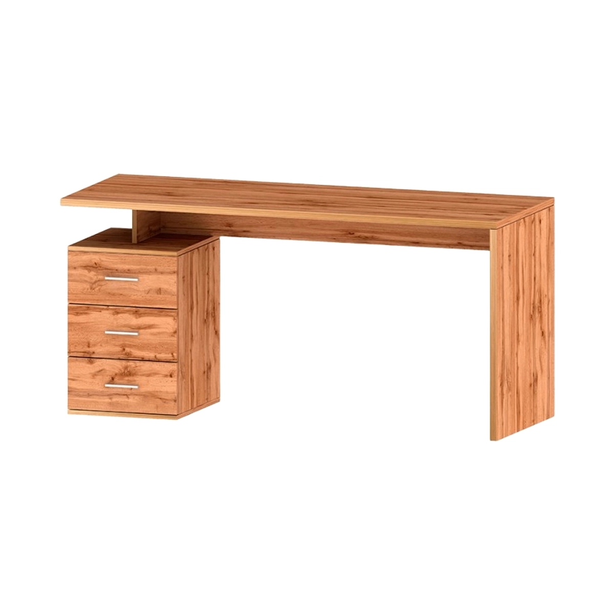 Modern Office Desk with 3 Drawers 160x60x75cm New Selina Basic — 5