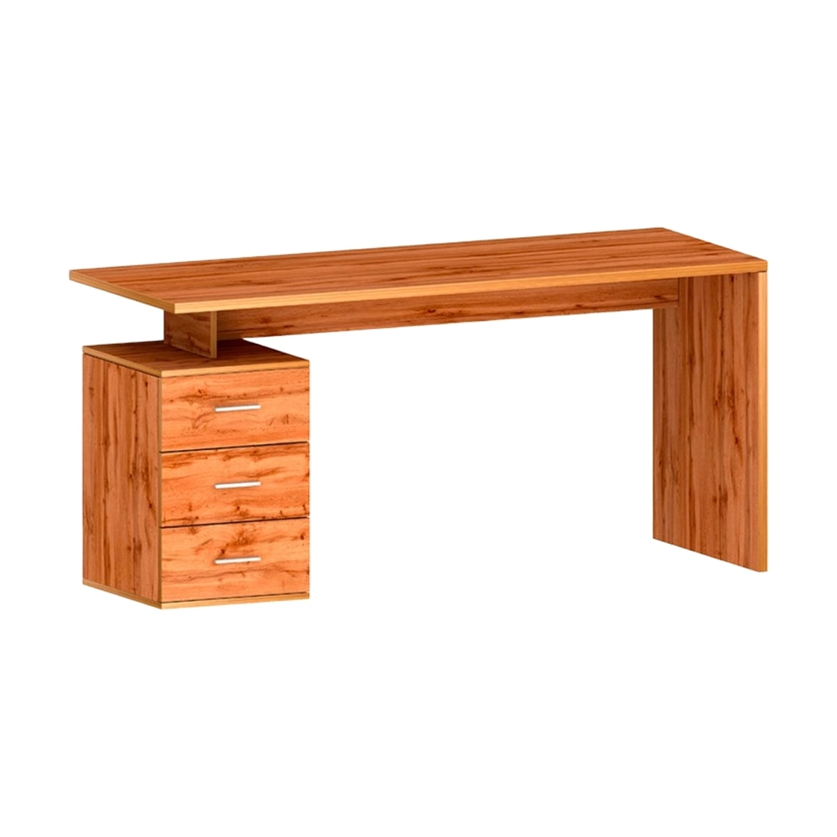 Modern Office Desk with 3 Drawers 160x60x75cm New Selina Basic — 4