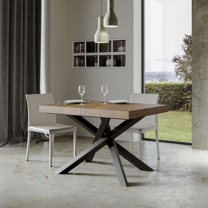 Modern Extendable Dining Table 90x130-234cm Volantis Noix — 2