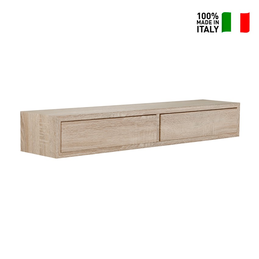 Wall-Mounted Shelf with 2 Drawers Modern Design Domino DOM-600 — 3
