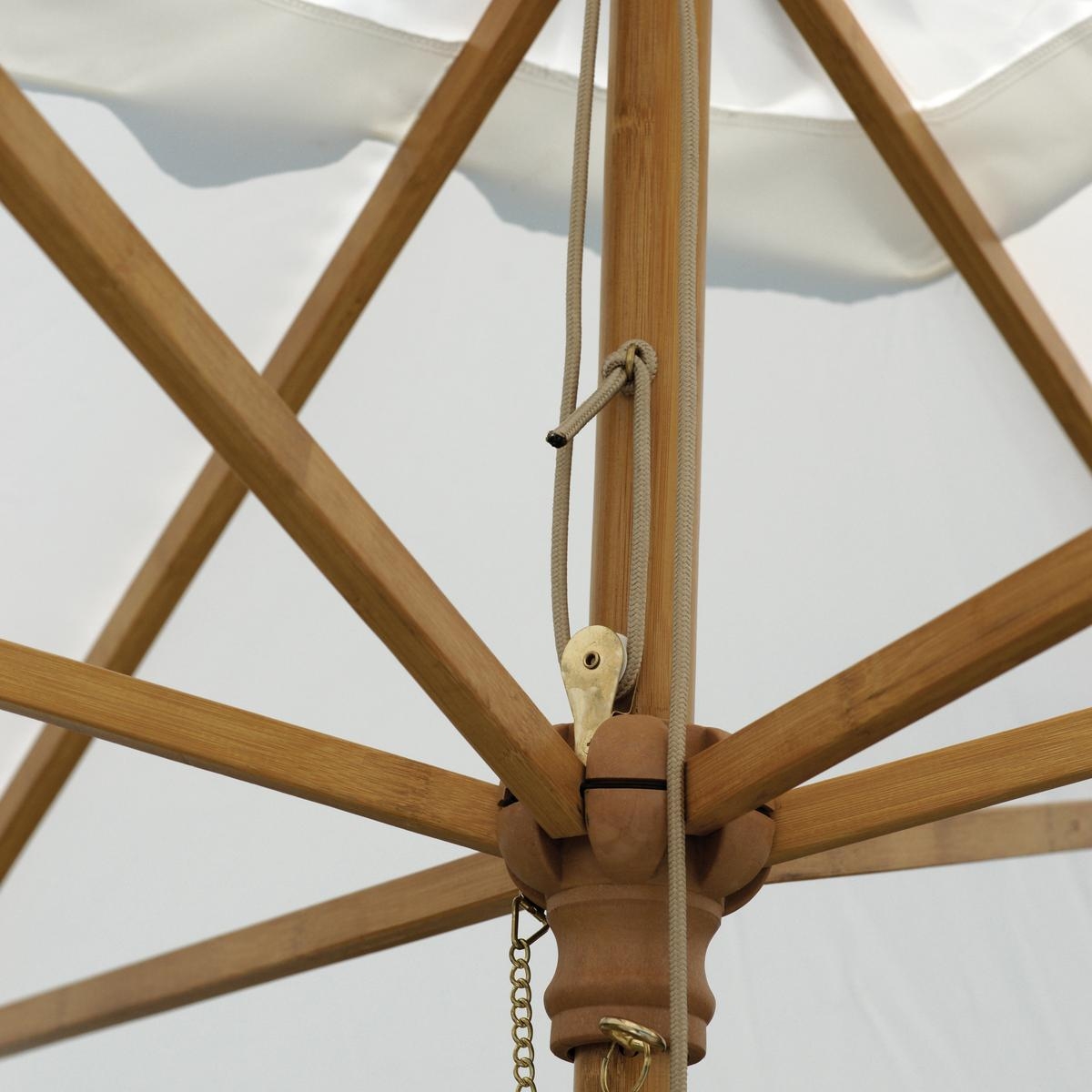 Khumat 3x3m Bamboo Centre Pole Windproof Garden Parasol — 4