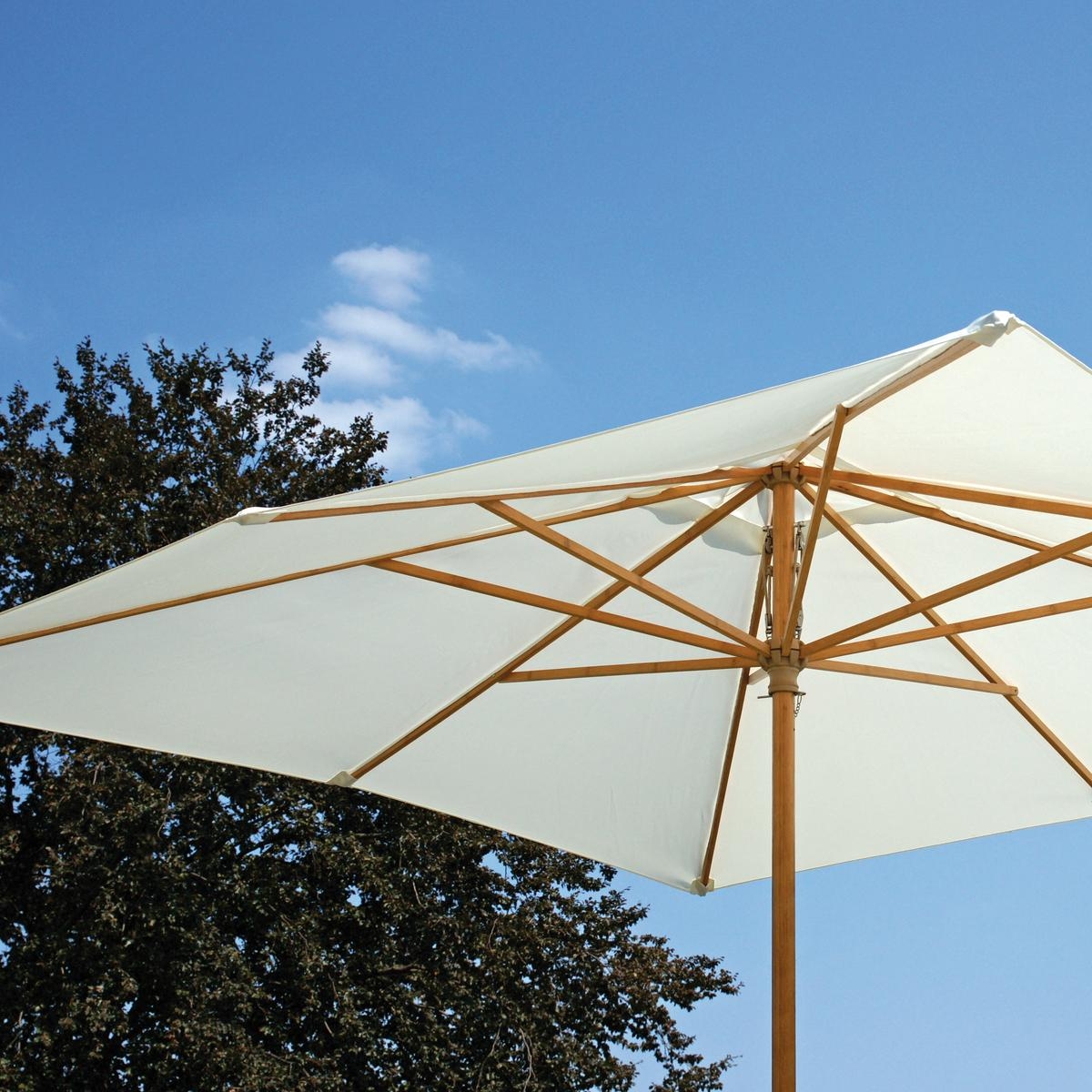 Khumat 3x3m Bamboo Centre Pole Windproof Garden Parasol — 3