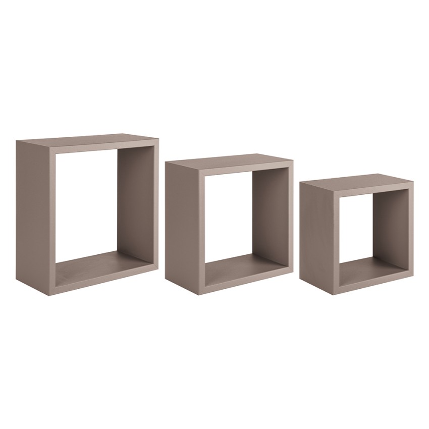 Set of 3 Modern Wall Cube Shelves Incubo — 1