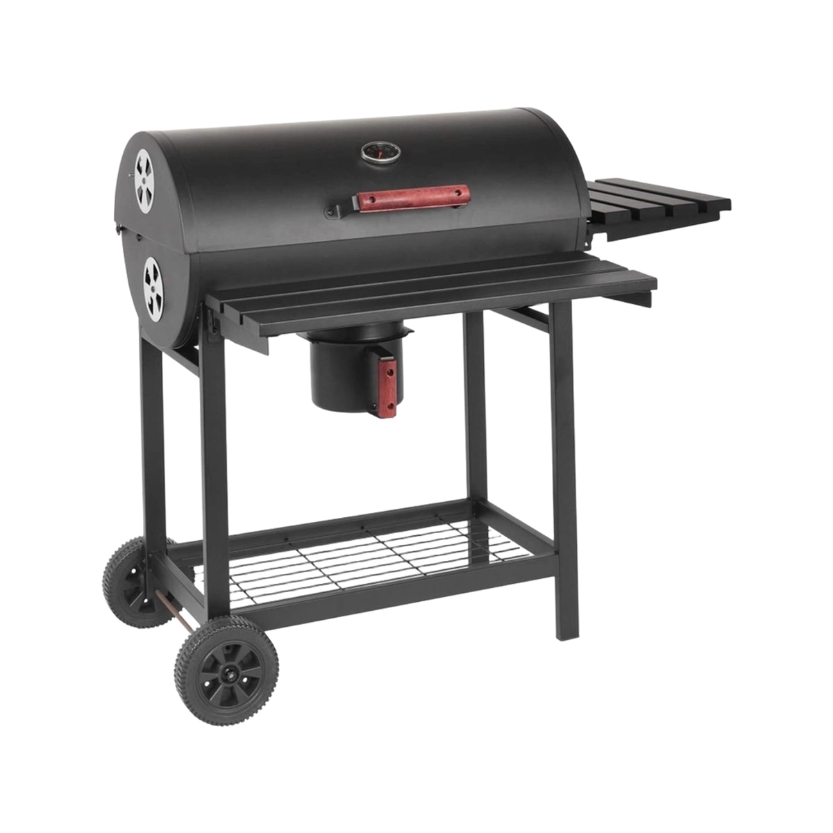 Tennessee Charcoal BBQ in Steel with Lid Wheels and 2 Grates — 4