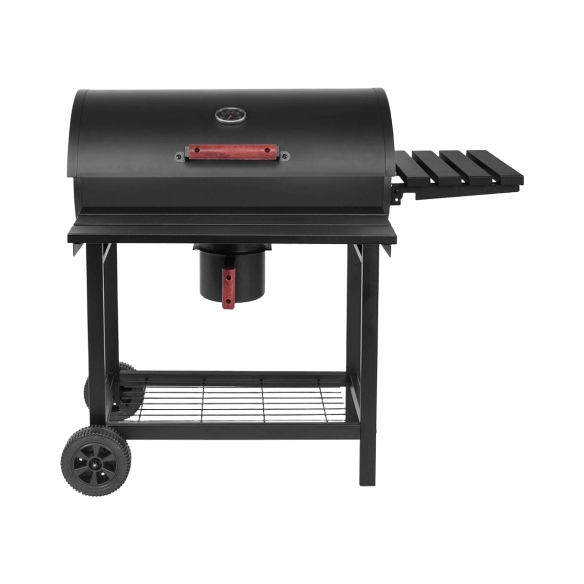 Tennessee Charcoal BBQ in Steel with Lid Wheels and 2 Grates — 3