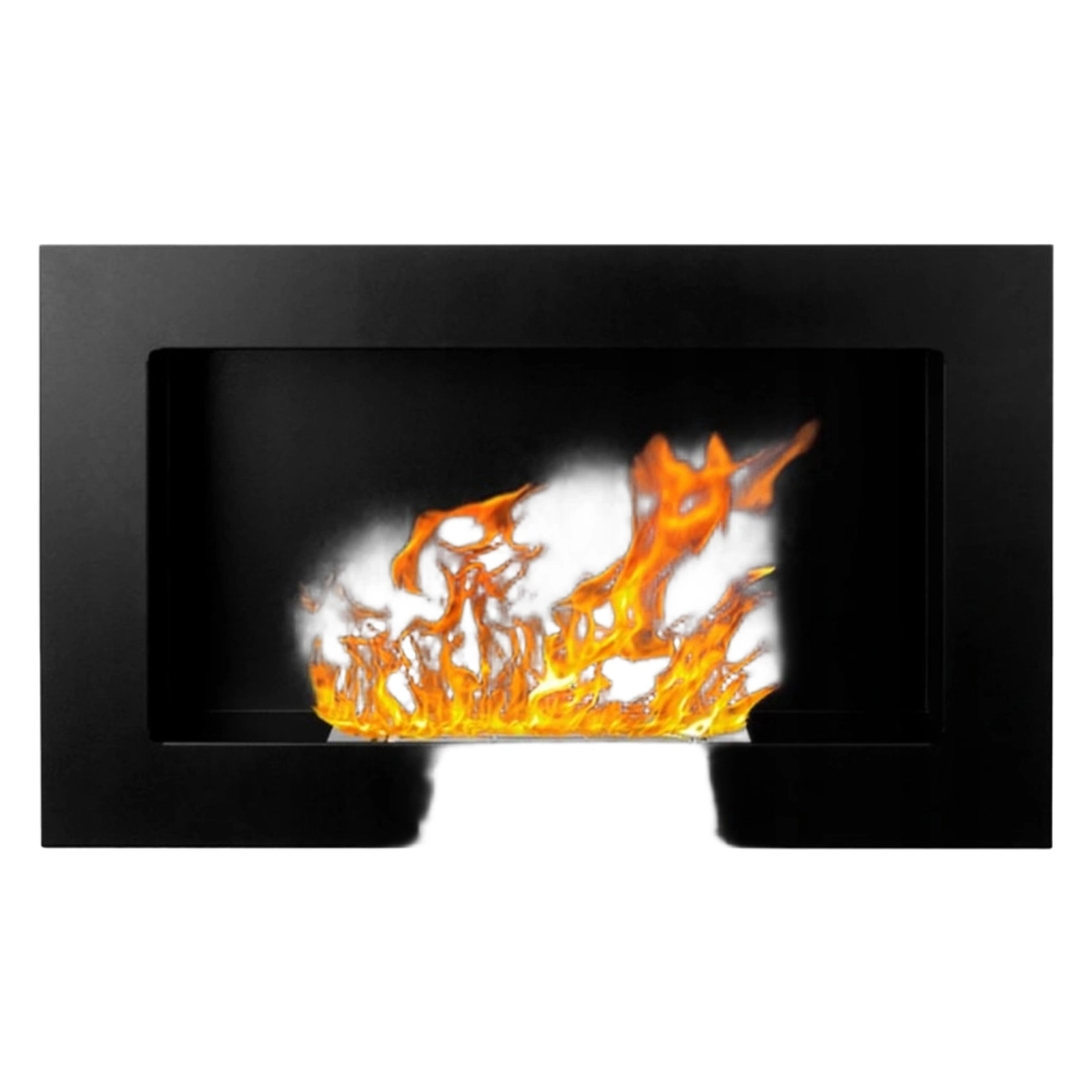 Divina Fire Pisa Nero Wall Mounted and Recessed Bioethanol Fireplace — 6
