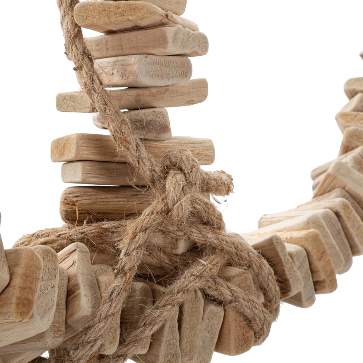 Nature Wooden Anchor Wall Sculpture Decor 46x39 cm — 4